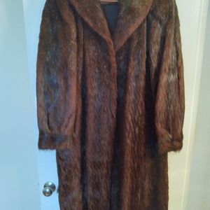 Winter coat otter fur